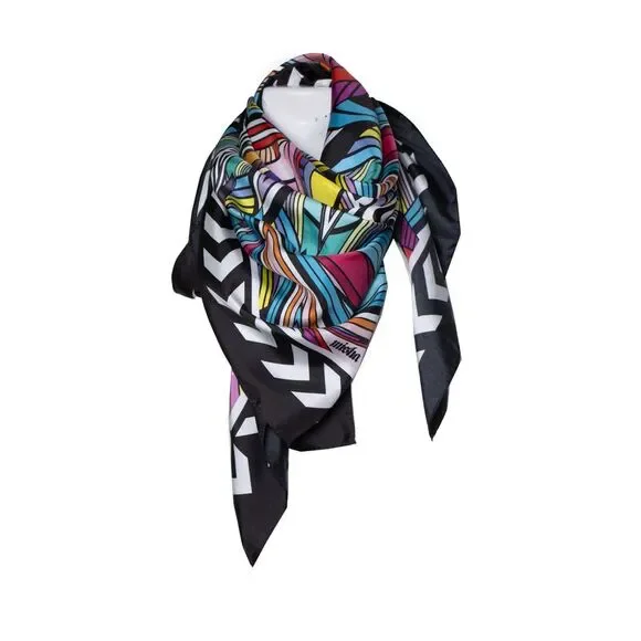Misha, Graphic printed square scarf - Picture 2 of 6